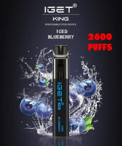 iGET KING VAPE 2600 PUFF – ICED BLUEBERRY