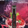 iGET KING VAPE 2600 PUFF – RASPBERRY POMEGRANATE