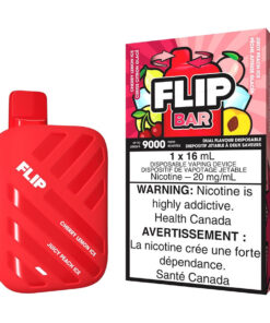 Flip Bar Disposable Vape Device - Cherry Lemon Ice And Juicy Peach Ice