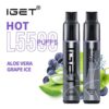 iGET HOT VAPE 5500 PUFF – ALOE VERA GRAPE ICE