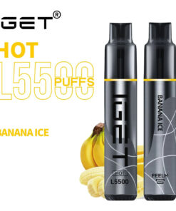 iGET HOT VAPE 5500 PUFF – BANANA ICE