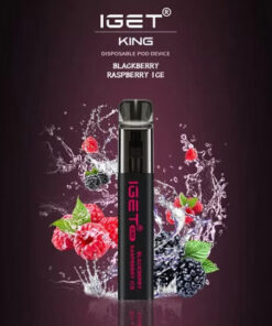 iGET KING VAPE 2600 PUFF – BLACKBERRY RASPBERRY ICE