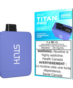 STLTH Titan Pro Disposable Vape Device - Blue Razz Ice