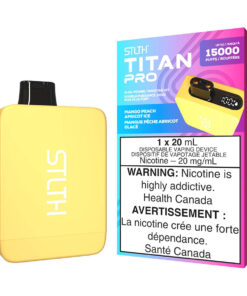 STLTH Titan Pro Disposable Vape Device - Mango Peach Apricot Ice